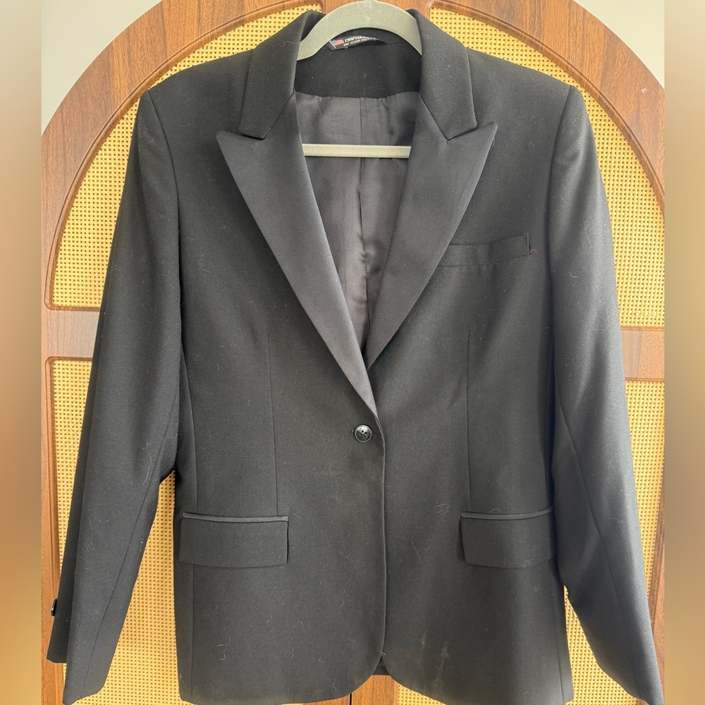 Vintage Raffinati Robert Wagner Collection Elegant Black Men's Tuxedo Blazer